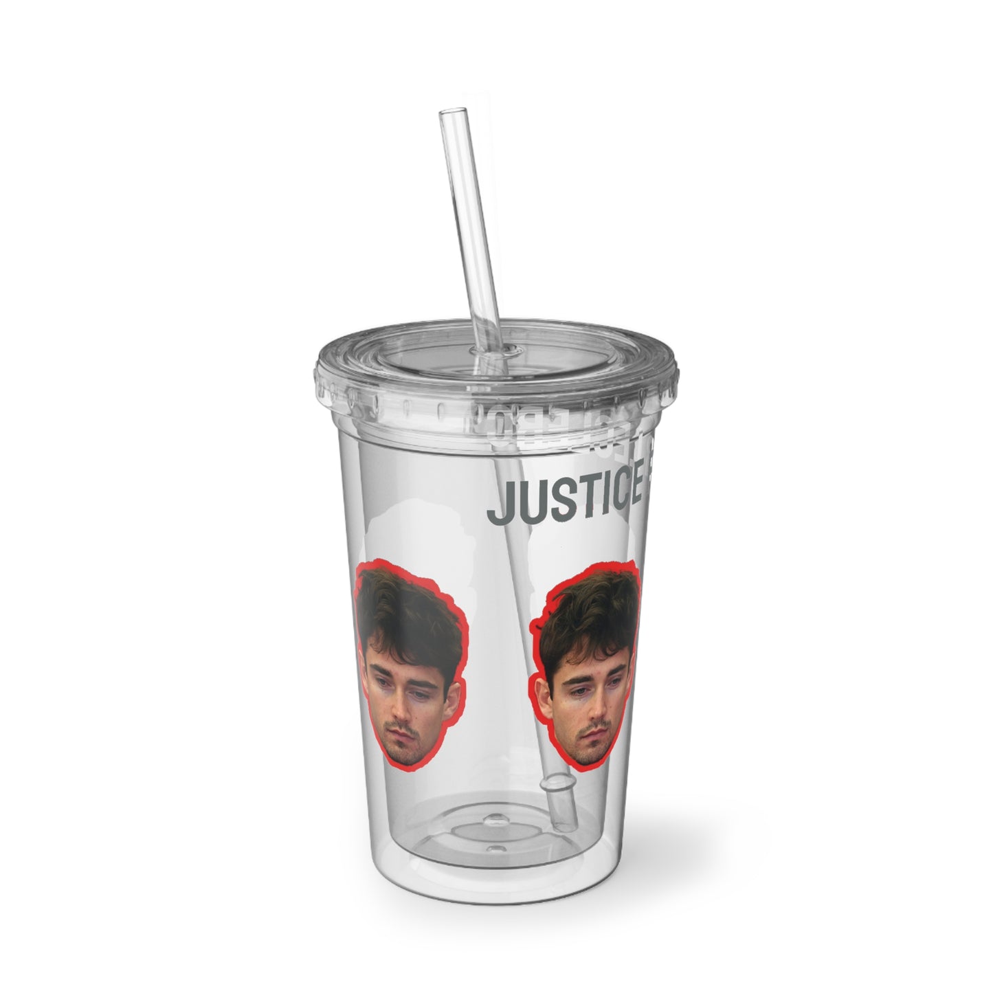 Justice for Charles Leclerc! | F1 Fan Merch | Suave Acrylic Cup