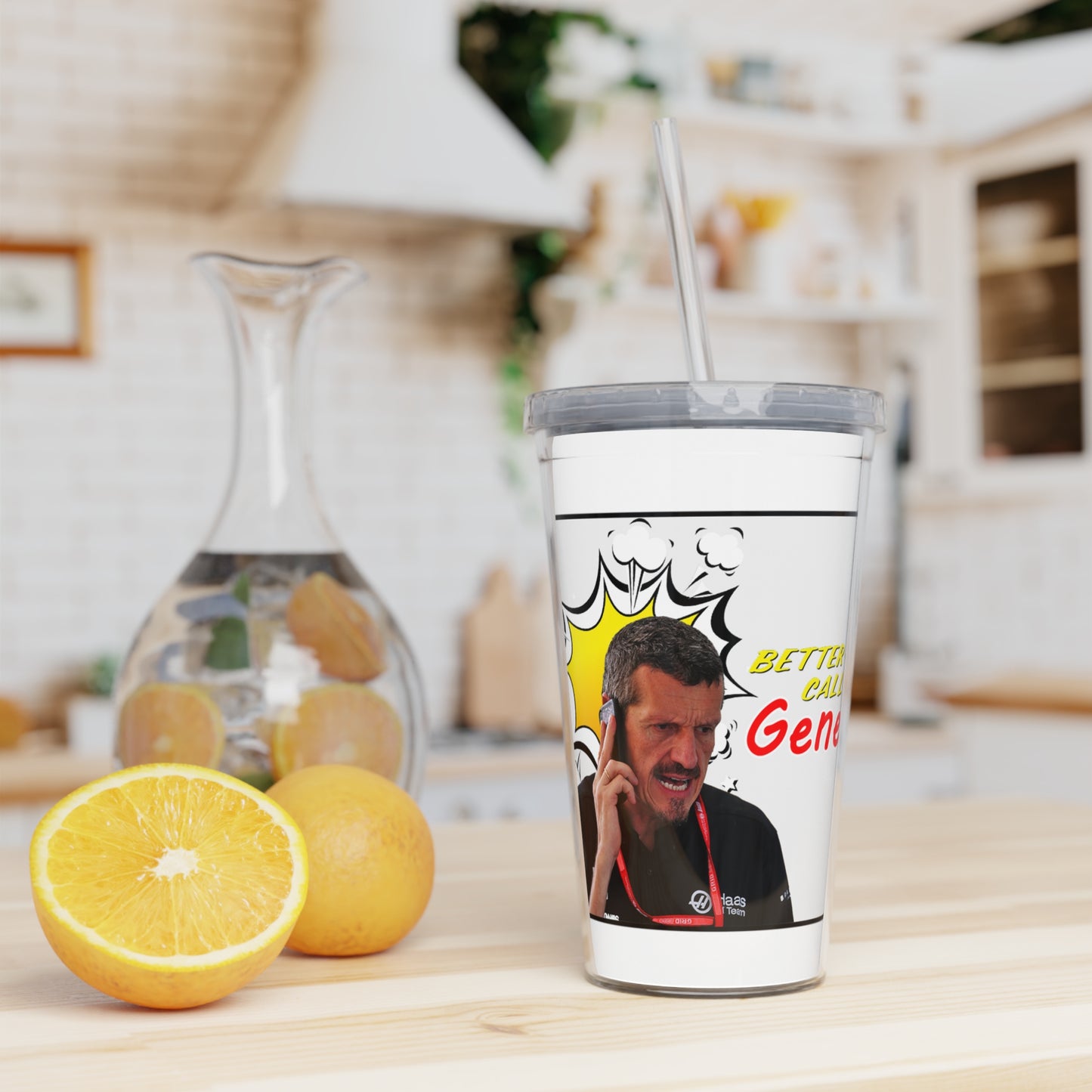F1 Guenther Steiner - "Better Call Gene"- Tumbler with Straw