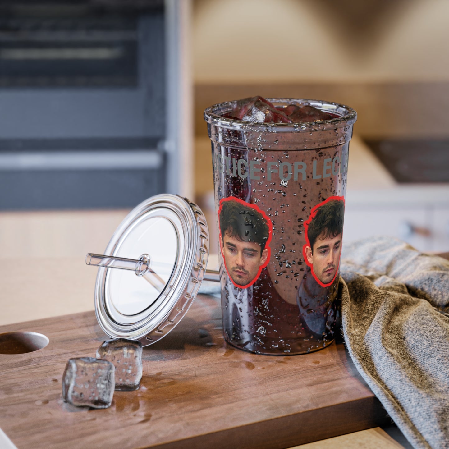 Justice for Charles Leclerc! | F1 Fan Merch | Suave Acrylic Cup