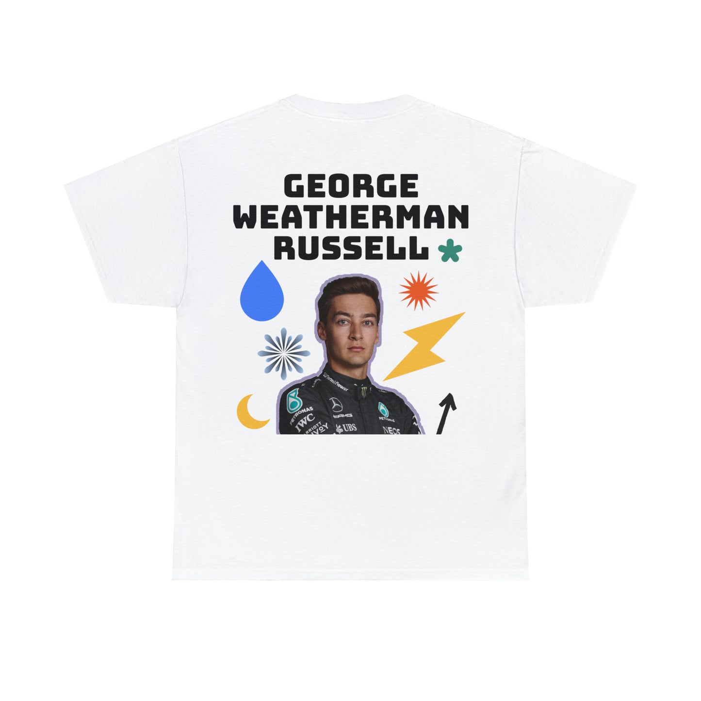 George 'Weatherman' Russell | F1 Funny | Unisex Heavy Cotton Tshirt