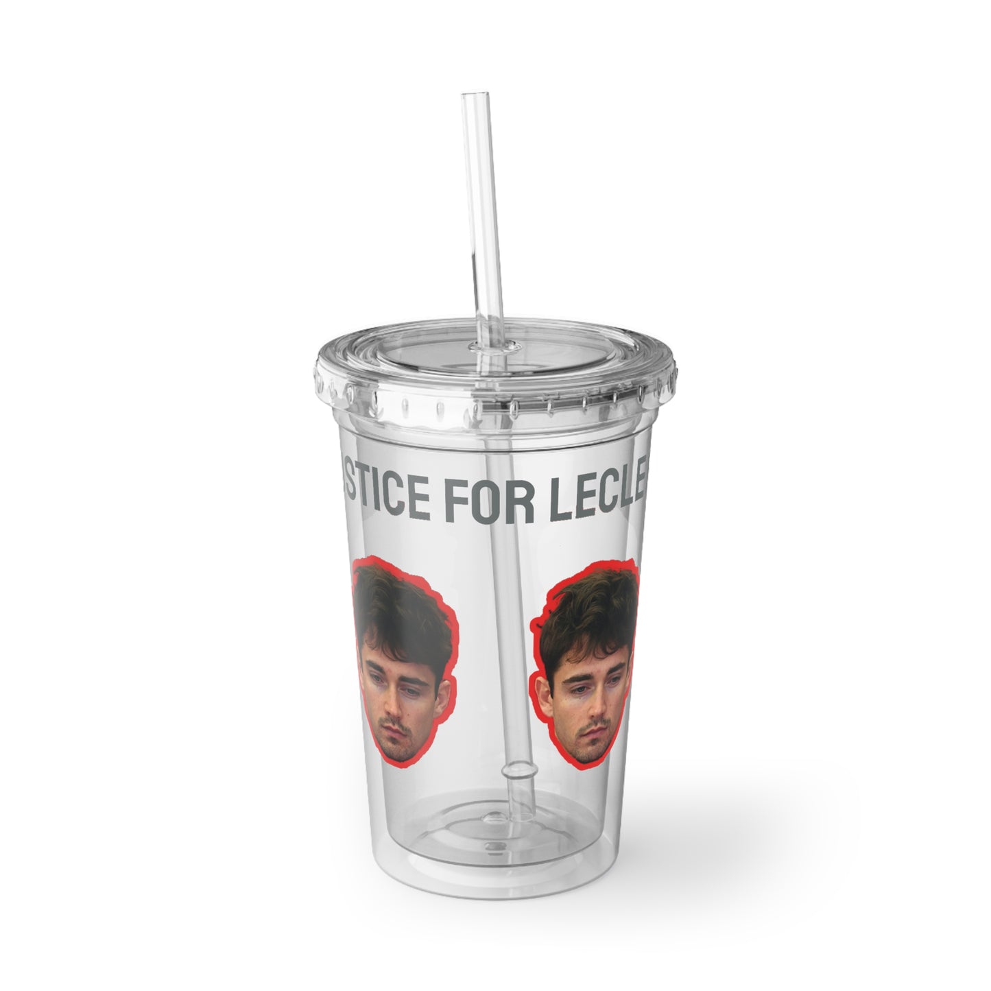Justice for Charles Leclerc! | F1 Fan Merch | Suave Acrylic Cup