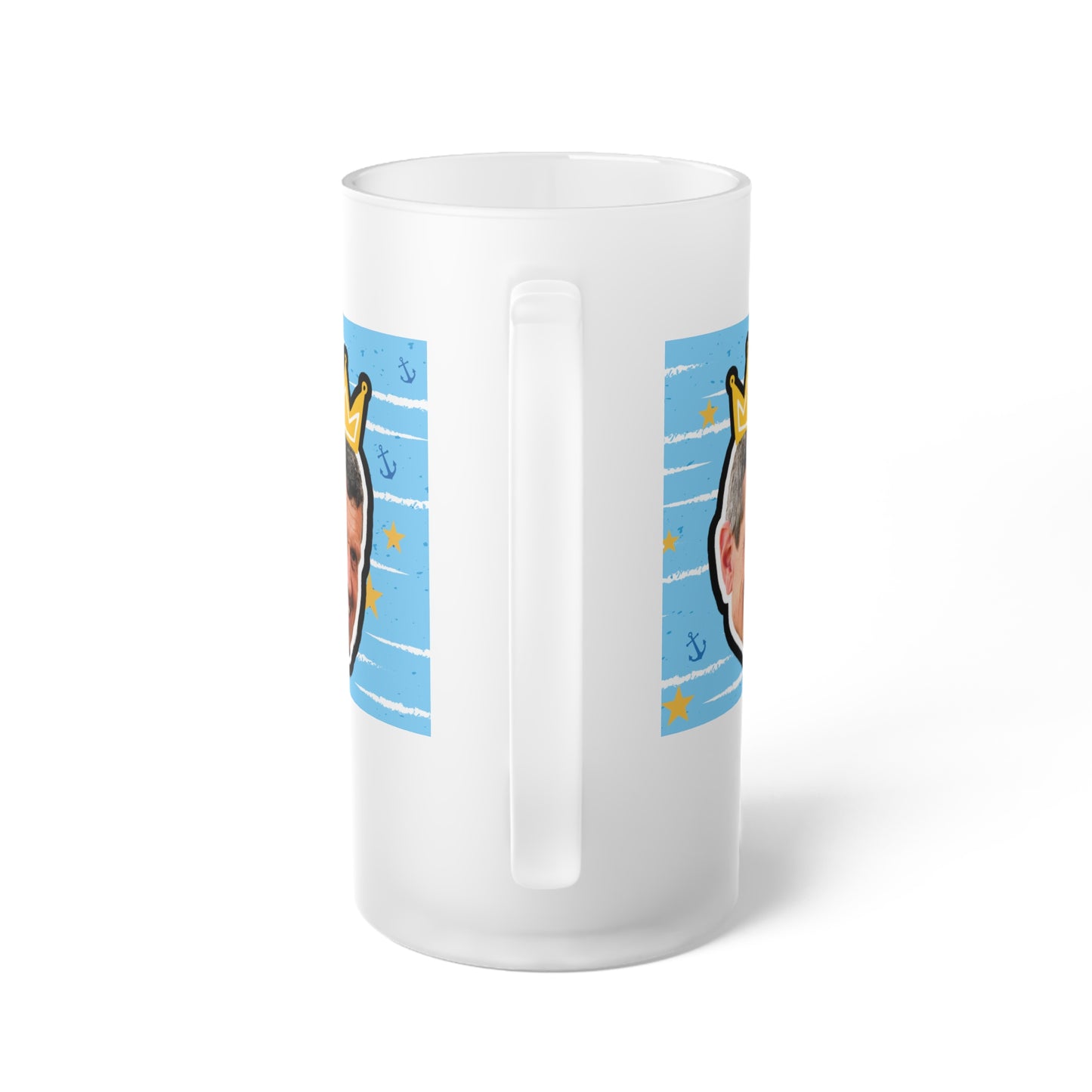 Cheers to Guenther Steiner | F1 Haas King | Frosted Glass Beer Mug
