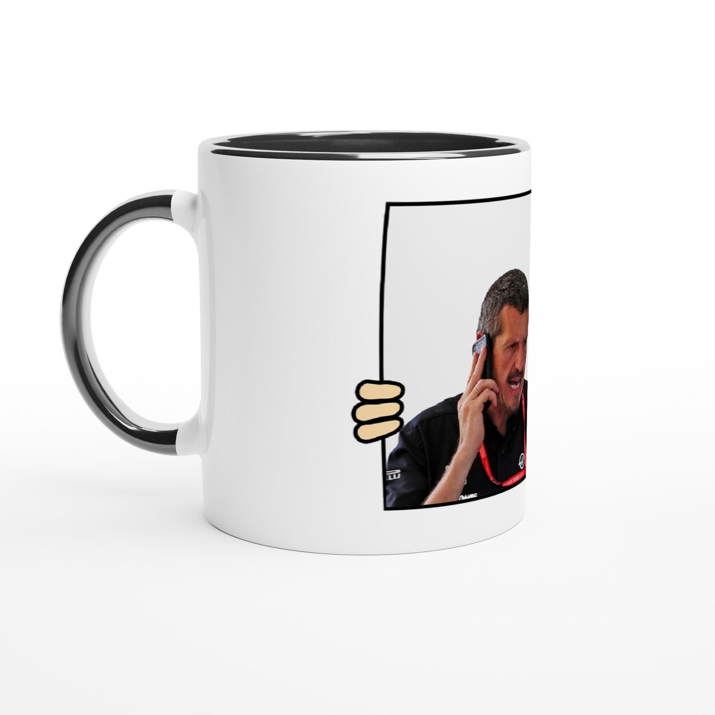F1 Guenther Steiner 'Better Call Gene'! | Haas F1 | UK | White 11oz Ceramic Mug with Colour Inside