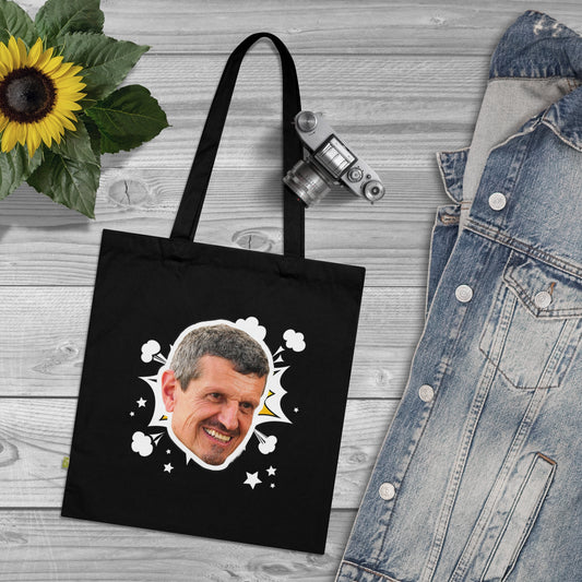 King F1 Guenther Steiner! Haas F1 Merch | Organic Cotton Tote Bag