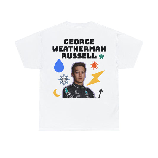 George 'Weatherman' Russell | F1 Funny | Unisex Heavy Cotton Tshirt