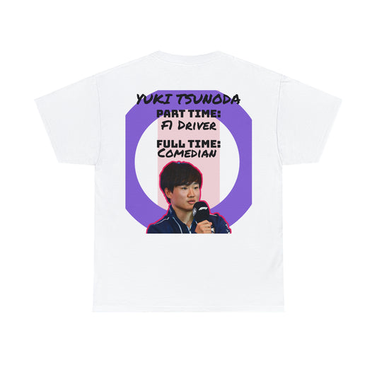Yuki Tsunoda | Full Time Comedian | F1 Funny Merch | Unisex Heavy Cotton Tshirt