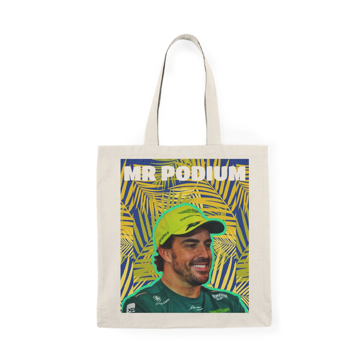 Mr Podium - Fernando Alonso - Natural Tote Bag | F1 Fans Merch